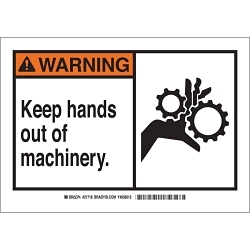 Brady 62423 Machine And Equipment Sign