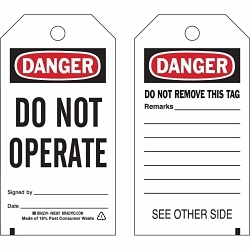 Brady 65367 Accident Prevention Tag