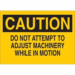 Brady 85783 Machine and Operational Sign
