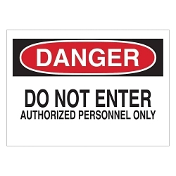 Brady 69097 Danger Safety Sign
