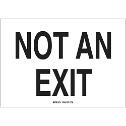 Brady 71016 Exit and Directional Sign