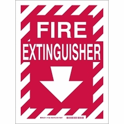 Brady 71038 Fire Extinguisher Sign