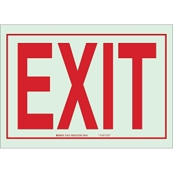 Brady 80215 Exit Sign