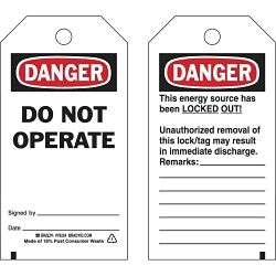 Brady 76224 Accident Prevention Tag