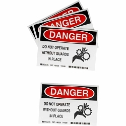 Brady 86130 Safety Label