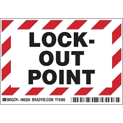Brady 86204 Safety Label