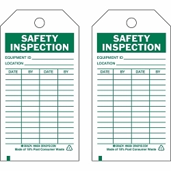 Brady 86556 Safety Inspection Tag