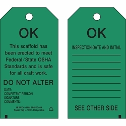 Brady 86572 Equipment Status Tag