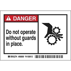 Brady 86869 Safety Label