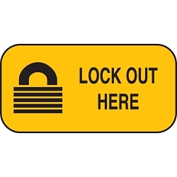 Brady 88304 Lockout Sign