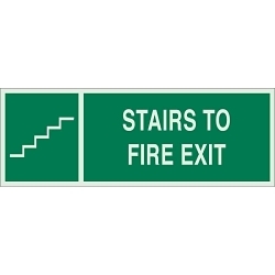 Brady 90931 Exit and Directional Sign