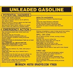 Brady 93750 Hazardous Material Label