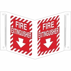 Brady 96908 Fire Extinguisher Sign