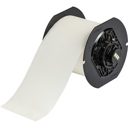 Brady B30C-3000-424 B30 Continuous Tapes Product Identification Label, 150 ft L x 3 in W, White, Paper
