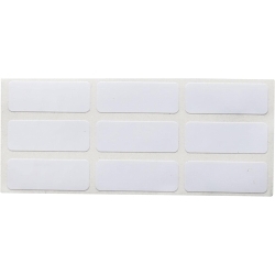 Brady B33-3-422 B33 Die-cut Acrylic Adhesive Labels, 0.375 in H x 1 in W, Polyester