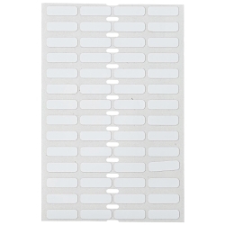 Brady B33-341-423 B33 Die-cut Polyester Labels, 0.2 in L x 0.65 in W, White, Polyester