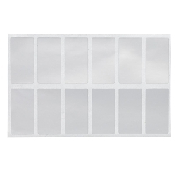 Brady B33-6-435 B33 Die-cut Polyester Labels, 0.75 in L x 1.5 in W, Silver, Polyester
