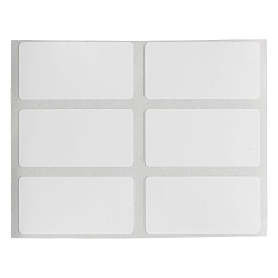 Brady B33-6-425 B33 Die-cut Polypropylene Label, 0.75 in H x 1.5 in W, Polypropylene