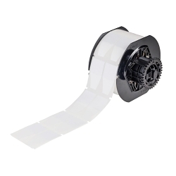 Brady B33-360-483 QuickFlag Flag Label, 1 in W, White, Clear, Polyester