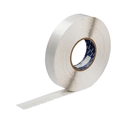 Brady BA62-1-427 BA62 Self-Laminating Wrap Around Label, 0.5 in W, White/Clear, Vinyl, 7500 Labels