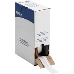 Brady BM7C-187-342 PermaSleeve Heat Shrink Wire and Cable Label, 50 ft L, White, Polyolefin