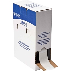 Brady BM-33-427 Self-Laminating Wrap Around Wire and Cable Label, 1.5 in L x 1 in W, Vinyl