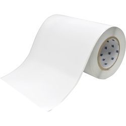 Brady J40C-8000-2475 J4000 Continuous Tapes Polyester Labels, 100 ft L x 4 in W, White, Polyester