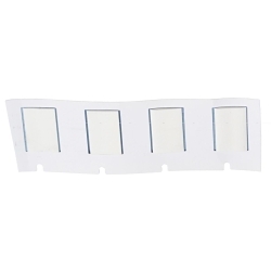 Brady M4-250-075-342 Heat Shrink Wire and Component Label, 19.05 mm W, Black on White, B-342 Polyolefin