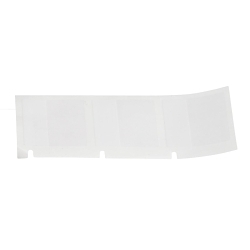 Brady M4-49-427 Self-Laminating Wire and Component Label, 25.4 mm W, Black on White/Clear, B-427 Vinyl