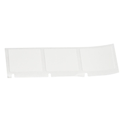 Brady M4-49-498 Repositionable Wire and Component Label, 25.4 mm W, Black on White/Clear, B-498 Vinyl Cloth