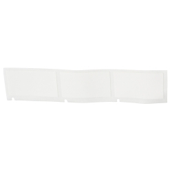 Brady M4-91-498 Repositionable Wire and Component Label, 25.4 mm W, Black on White/Clear, B-498 Vinyl Cloth