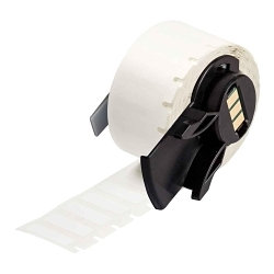 Brady M6-16-499 Aggressive Adhesive Multi-Purpose Label, 0.375 in L x 1 in W, White, Nylon Cloth