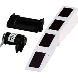 Brady M6-173-593-BK Raised Panel Label, 1 in L x 2 in W, Black