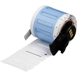 Brady M6-094-1-342-WT PermaSleeve Heat Shrink Wire and Cable Label, 1 in L x 0.182 in W, White, Polyolefin