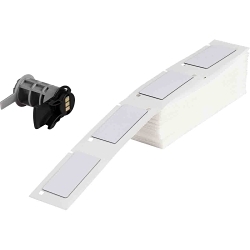 Brady M6-173-593 Raised Panel Label, 1 in L x 2 in W, White