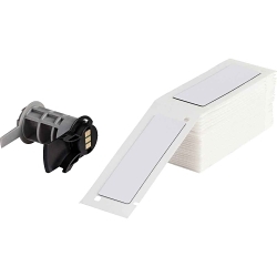 Brady M6-176-593 Raised Panel Label, 1 in L x 3 in W, White