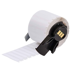 Brady M6-28-499 Aggressive Adhesive Multi-Purpose Label, 1.5 in L x 0.25 in W, White, Nylon Cloth