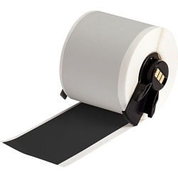 Brady M6C-2000-595-BK All Weather Permanent Adhesive Label Tape, 50 ft L x 2 in W, Black, Vinyl