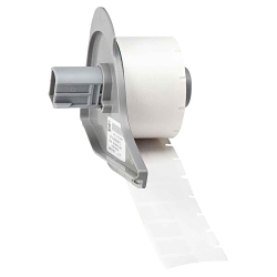 Brady M7-17-427 Self-Laminating Wrap Around Wire and Cable Label, White/Clear, Vinyl, 500 Labels