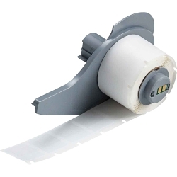Brady M7-18-427 Self-Laminating Wrap Around Wire and Cable Label, White/Clear, Vinyl, 250 Labels