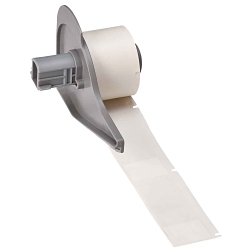 Brady M7-21-427 Self-Laminating Wrap Around Wire and Cable Label, White/Clear, Vinyl, 100 Labels