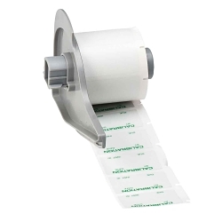 Brady M7-30-428-CALI Label, 1.5 in W, Green on Gray, Polyester, 250 Labels