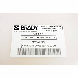 Brady THT-25-483-1 Printer Label