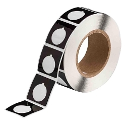Brady THTEP169-593-25BK Raised Panel Pushbutton Label