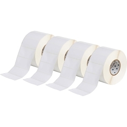 Brady BradyBondz XTHT-55-8423-3 Rectangular Printer Label, 2 in L x 4 in W, White, B-8423 Polyester