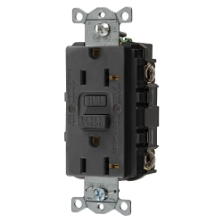 Hubbell GFRST20BKBULK Style Line GFCI Receptacle