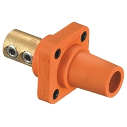Hubbell HBLFRO 16 Series 1-Pole Female Straight Single Pole Receptacle With 300/400 A Plug