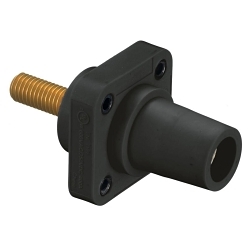 Hubbell HBLFRSBK Single Pole Receptacle