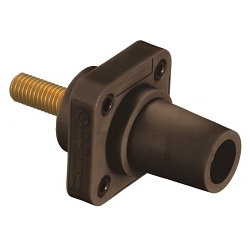 Hubbell HBLFRSBN Single Pole Receptacle