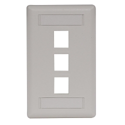 Hubbell IFP13OW Keystone Faceplate